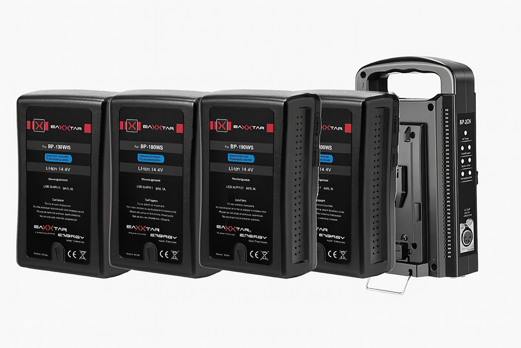 [KITVMOUNT190] Kit de 4 batteries V-MOUNT avec 1 chargeur double V-Mount