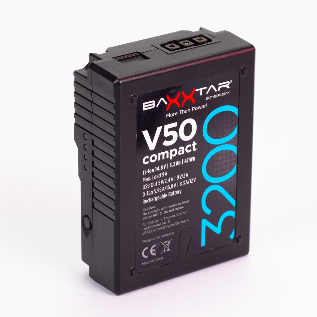 Batterie Micro V-Mount V50 Compact avec chargeur D-Tap