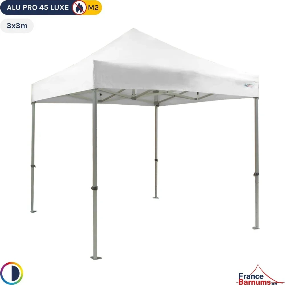 BARNUM ALU PRO 45 LUXE 3x3m Pack murs - Blanc