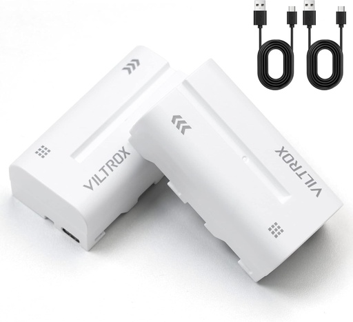 [NPF550SONYBAT] Batteries NP-F550 2 Pack 2200mAh 